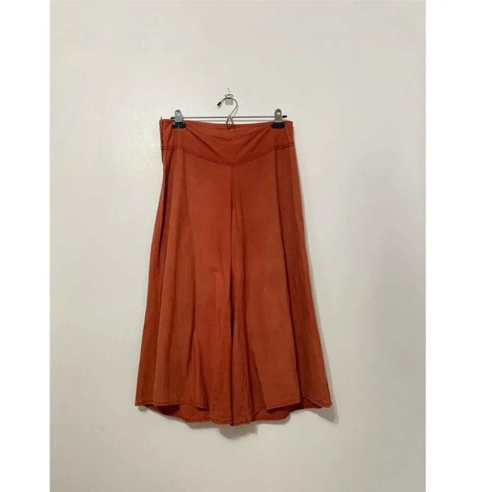 Vintage - Rust Orange Wide Leg Culottes